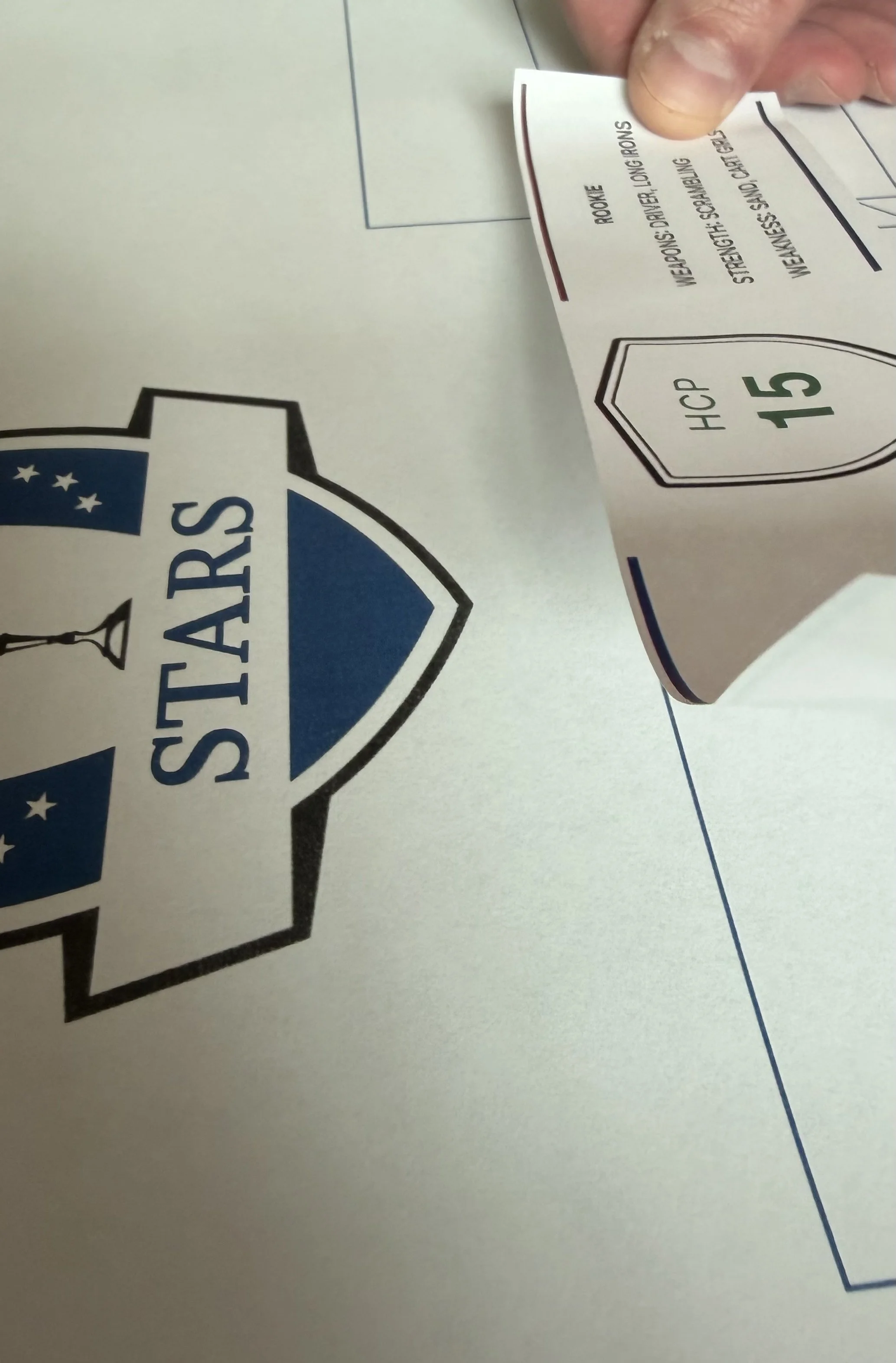 Custom draft kits produced for CGT group golf trips