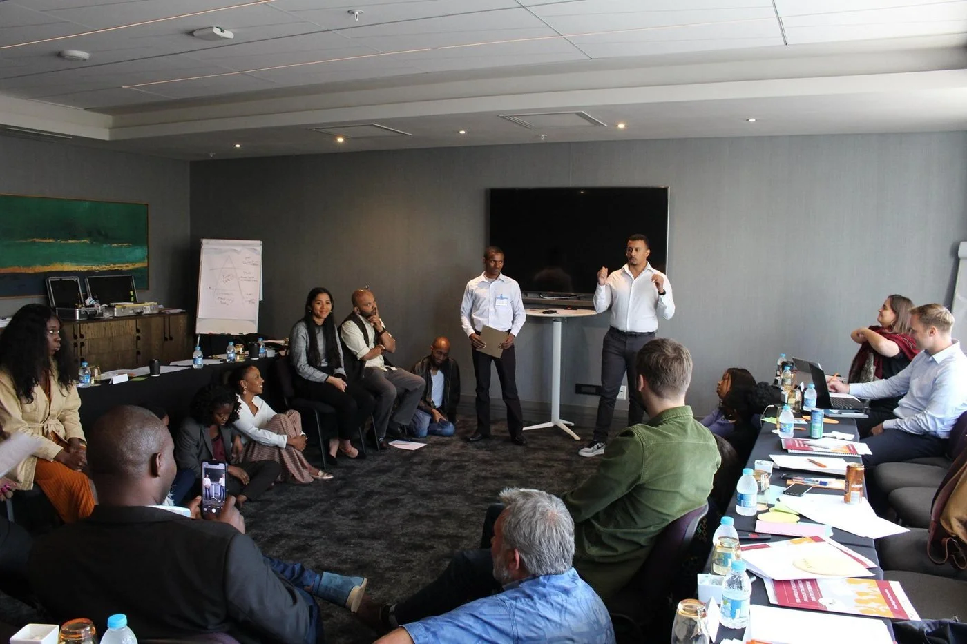 Michel Alimasi speaking at an African Union iDove event
