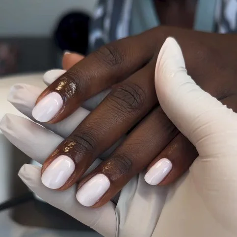 Finished manicure nails