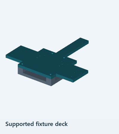 Wallasch CAD component group: Supported fixture deck