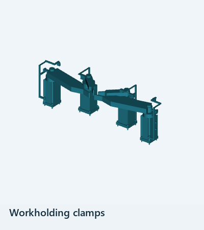 Wallasch CAD component group: Workholding clamps