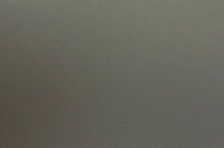 Cement colour sample with a smooth finish