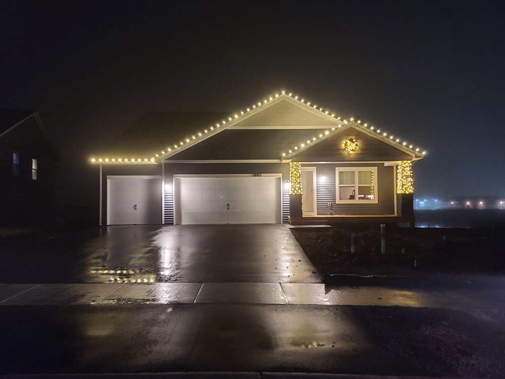 Christmas light installation in Idaho Falls