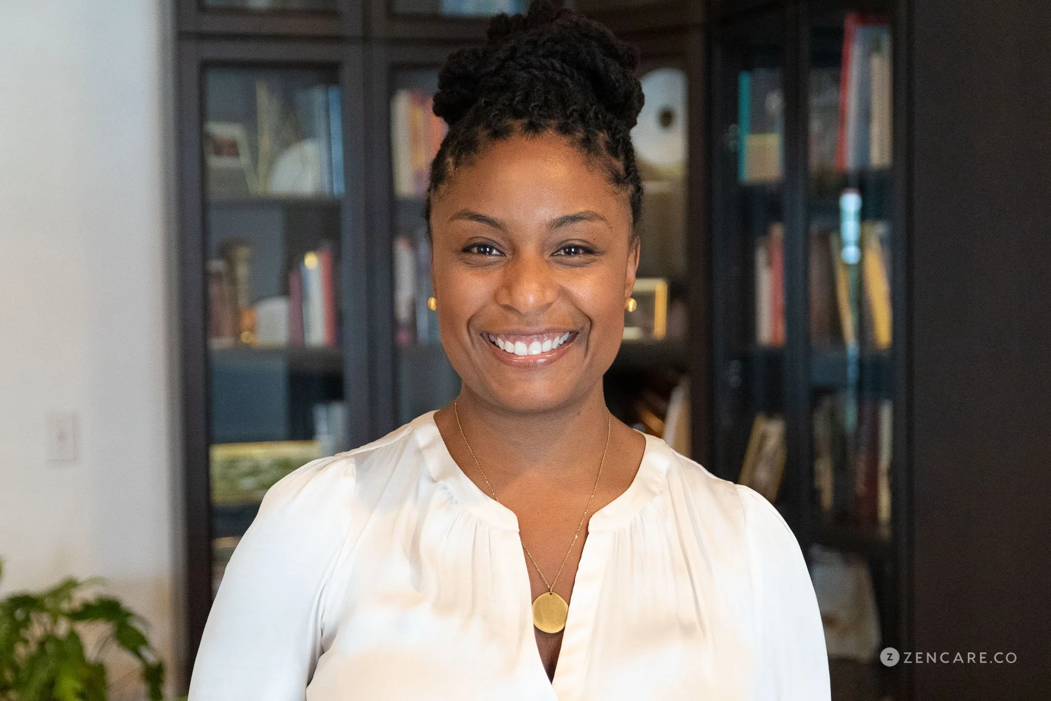 Dr. Busch in her office