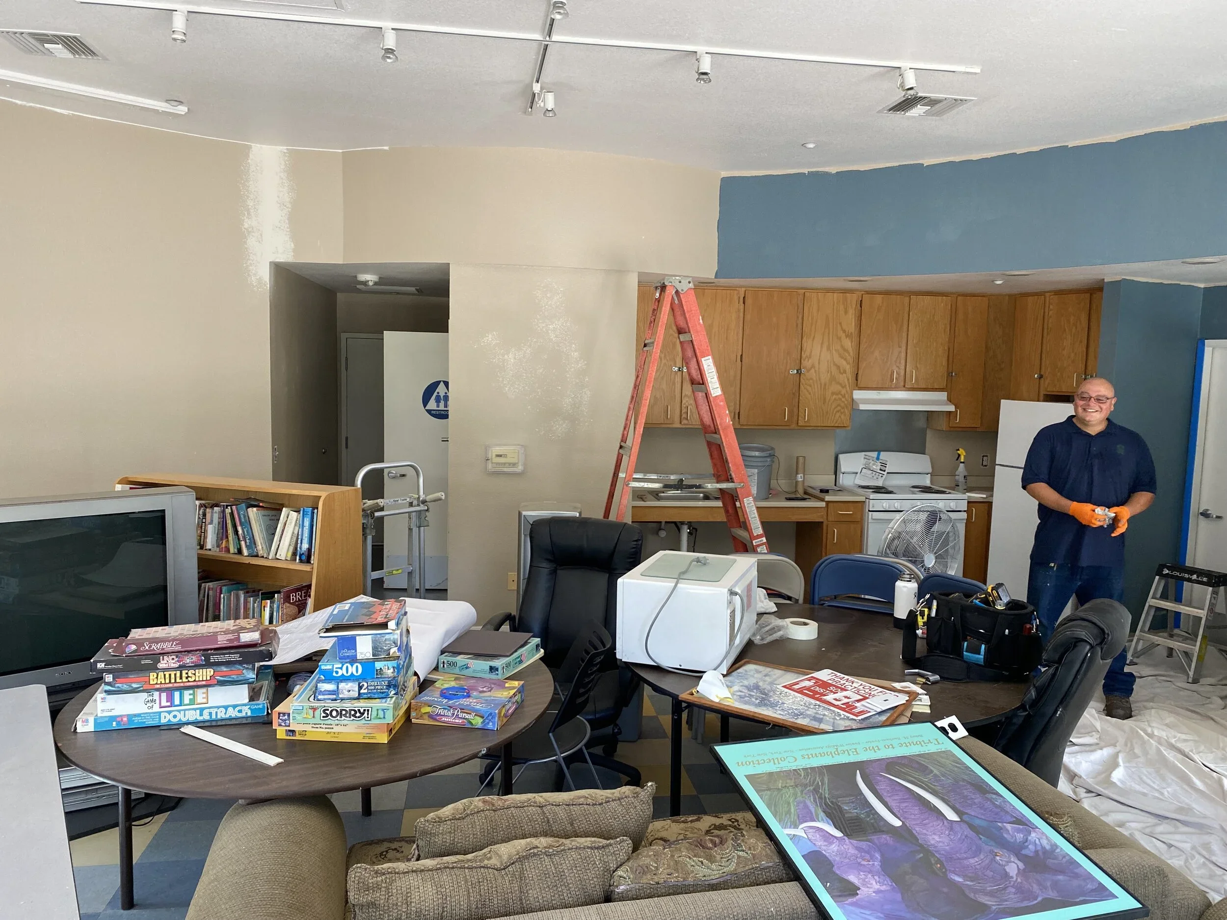  Remodeling the community room. 