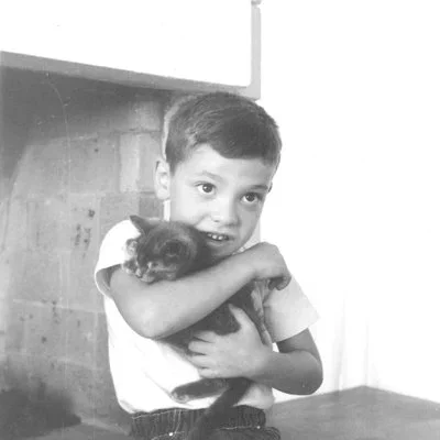  The author as a young boy in his Los Angeles home. 
