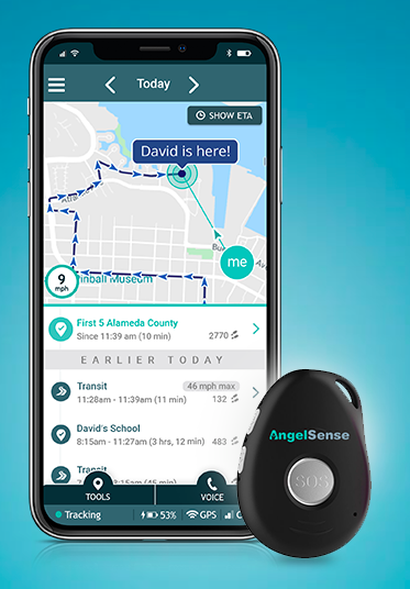  Angelsense tracker and app. 