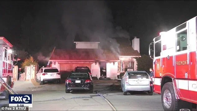  The Almaliti home the morning of the fire, after fire crews had extinguished the flames. 