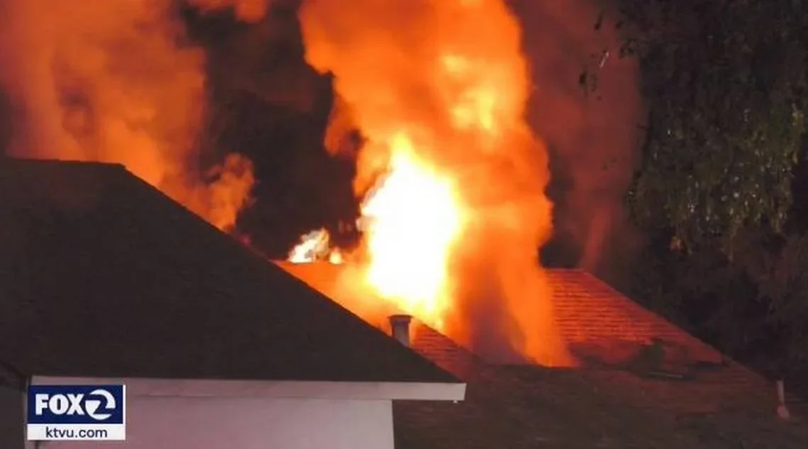  The Almaliti home in Fremont, consumed by fire. 