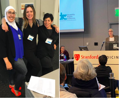  Scenes from autism conferences Feda helped to organize. 