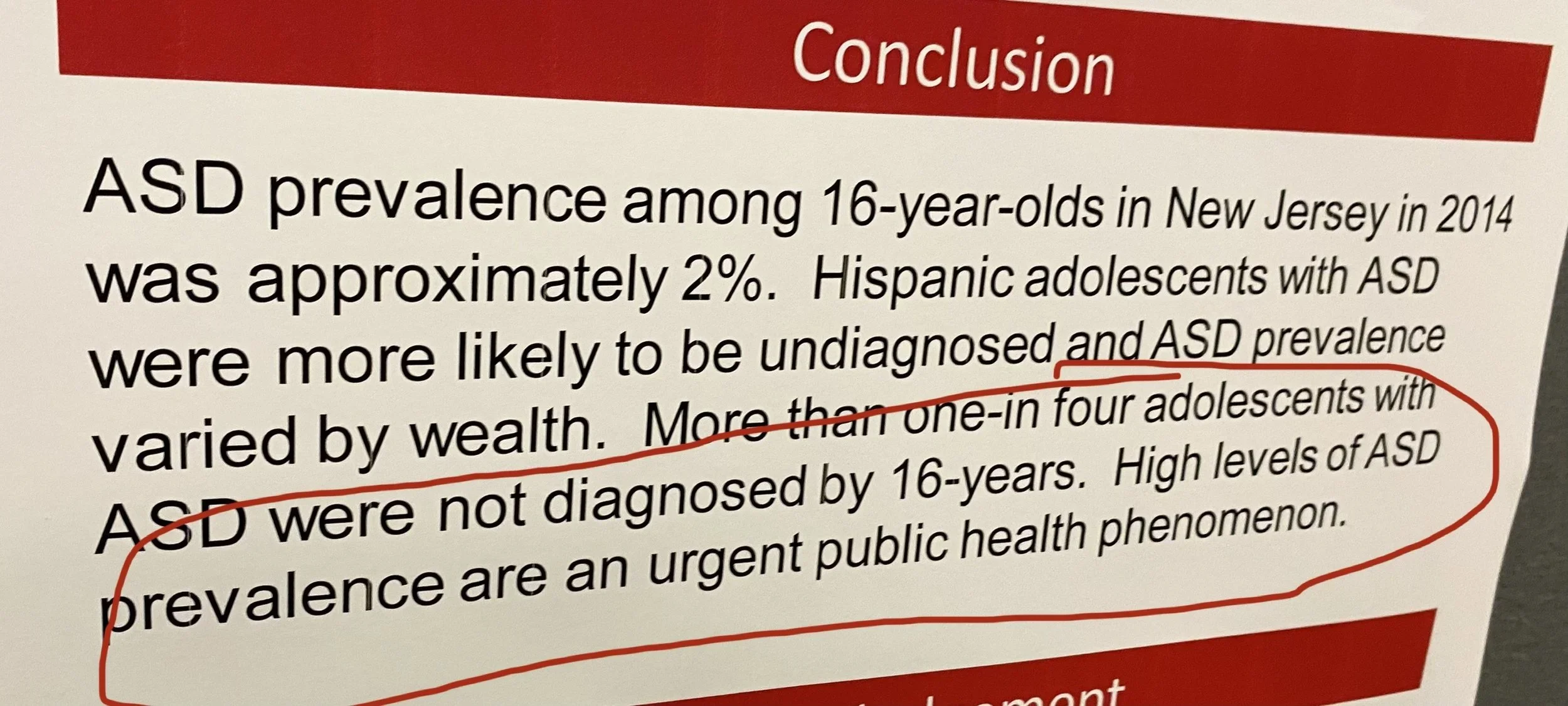  “An urgent public health phenomenon” is putting it gently (my annotation). 