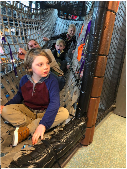  The author (in back) with her children. 