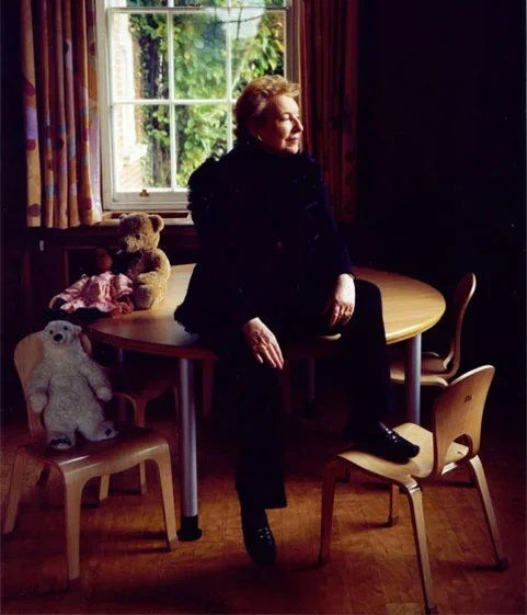  Dame Stephanie at Prior’s Court School, a residential school she founded that serves children with more severe forms of autism. 
