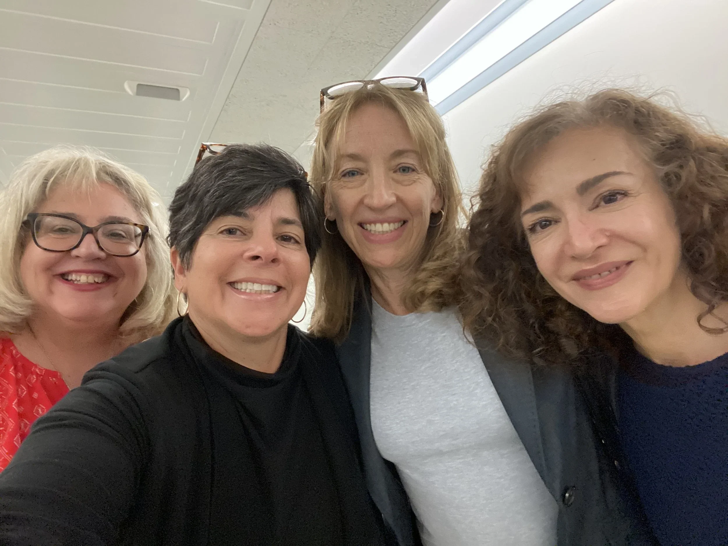  Jackie, Jill and Arzu with Alison Singer of the Autism Science Foundation, who was also on Capitol Hill fighting for improvements to the Autism CARES Act. 