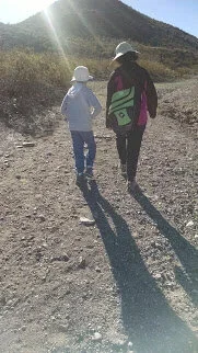  The author and her son. 