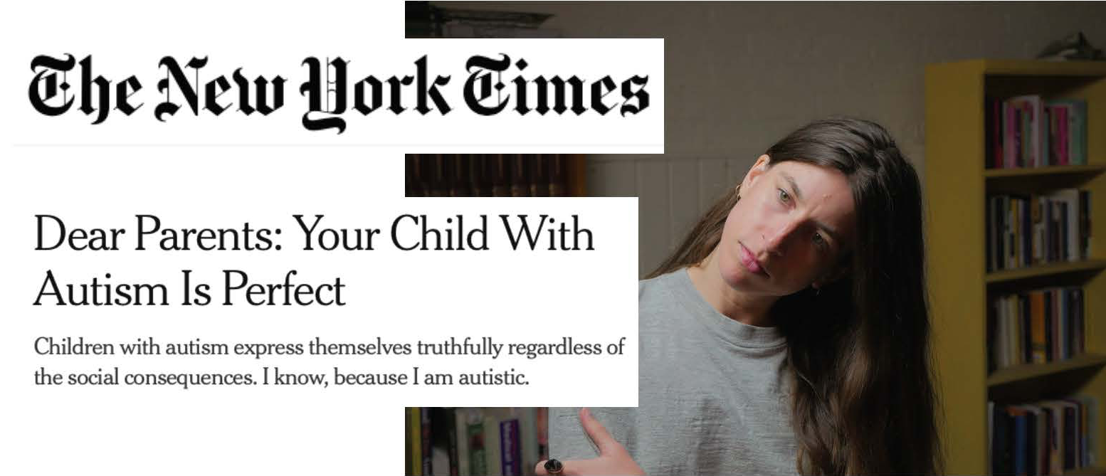   Not a parody?  Australian writer Madeleine Ryan to autism parents: “Your child might be verbal, nonverbal, aggressive, passive, introverted or extroverted. It doesn’t matter.” 