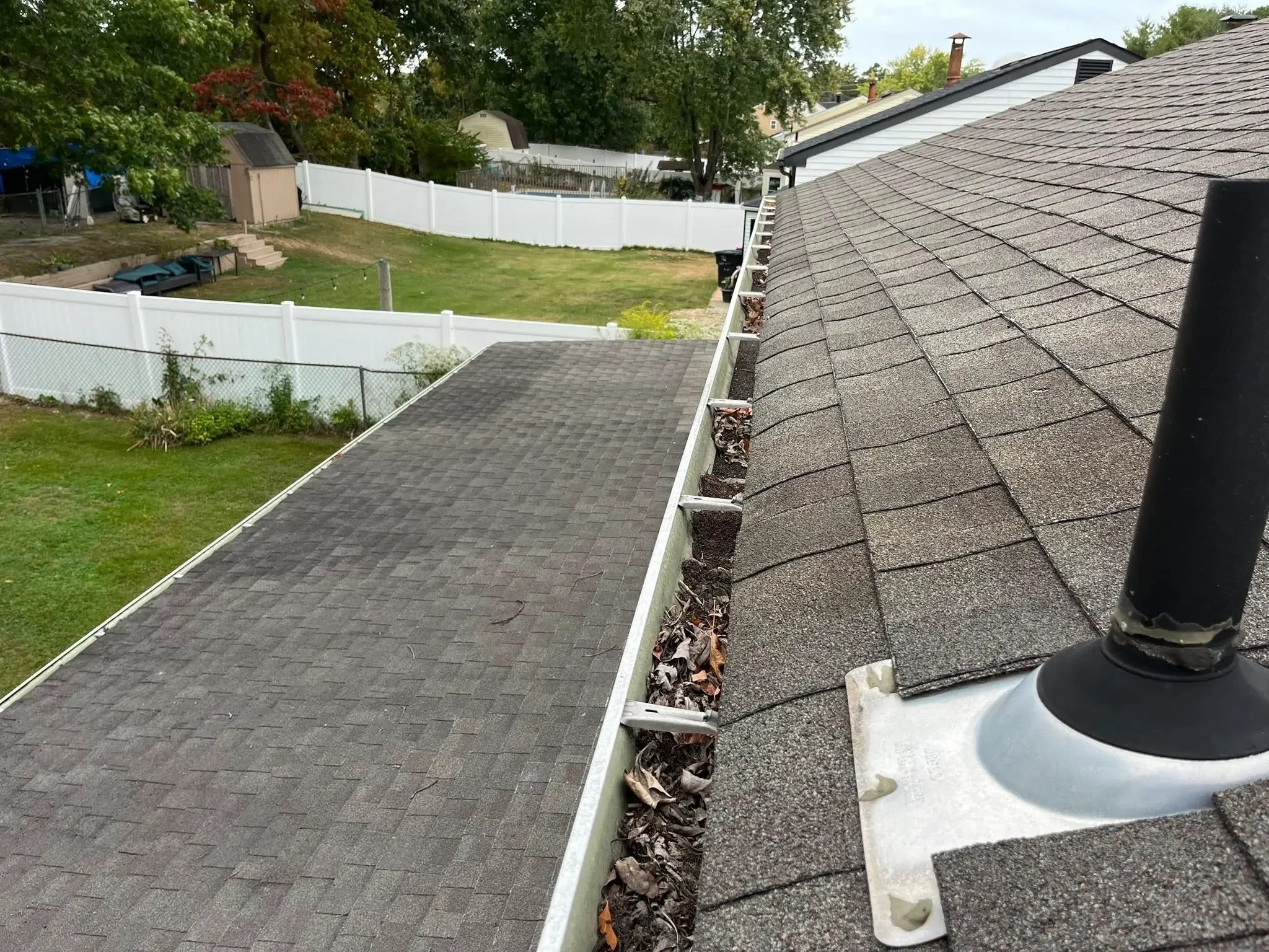 Before Gutter Cleaning Rockville MD