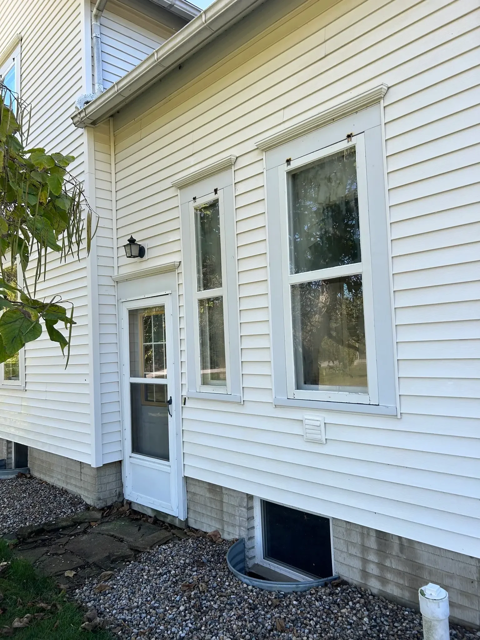 After professional window cleaning service