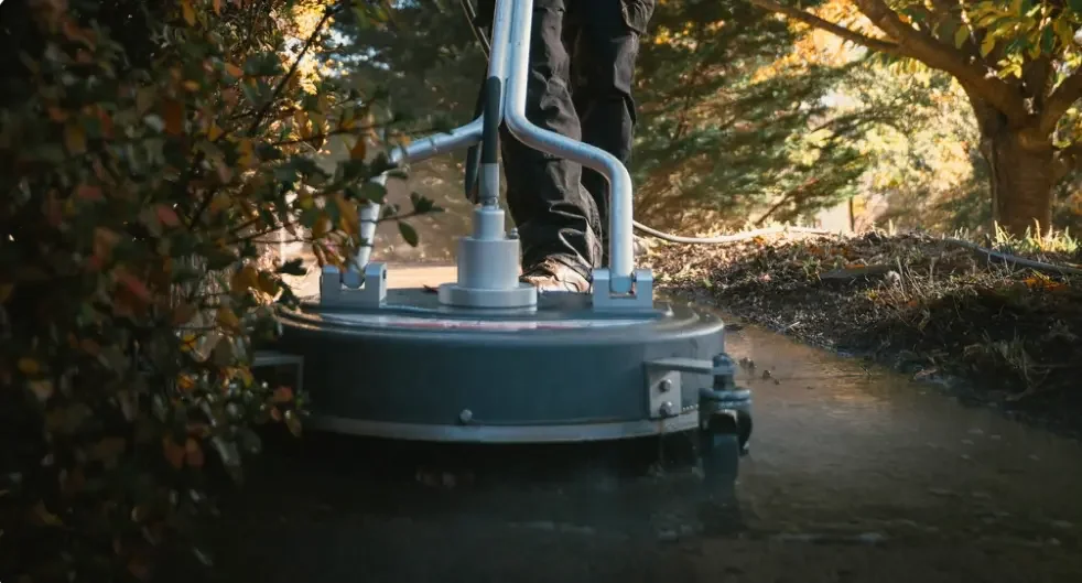Property preparation before pressure washing
