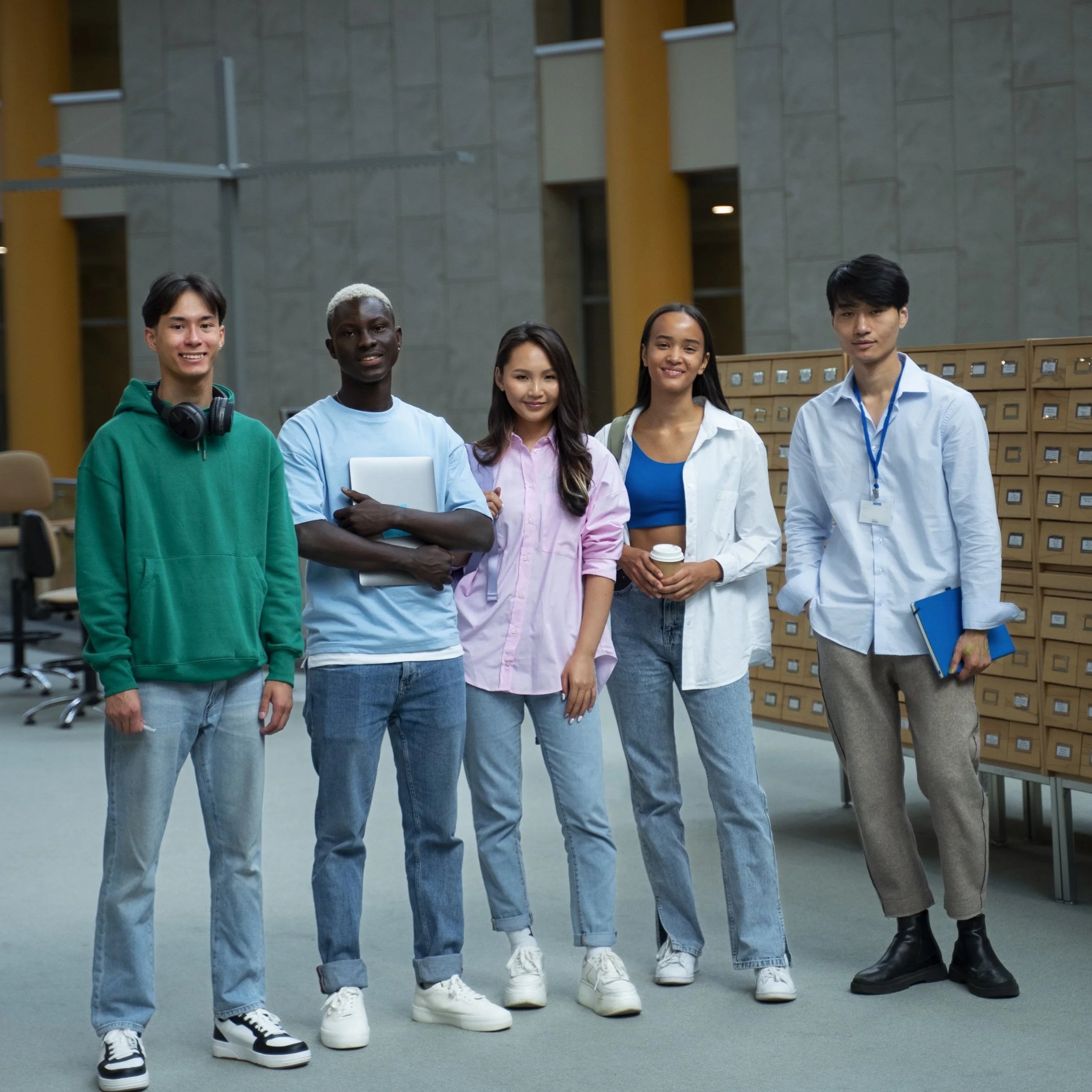 Young leaders standing together