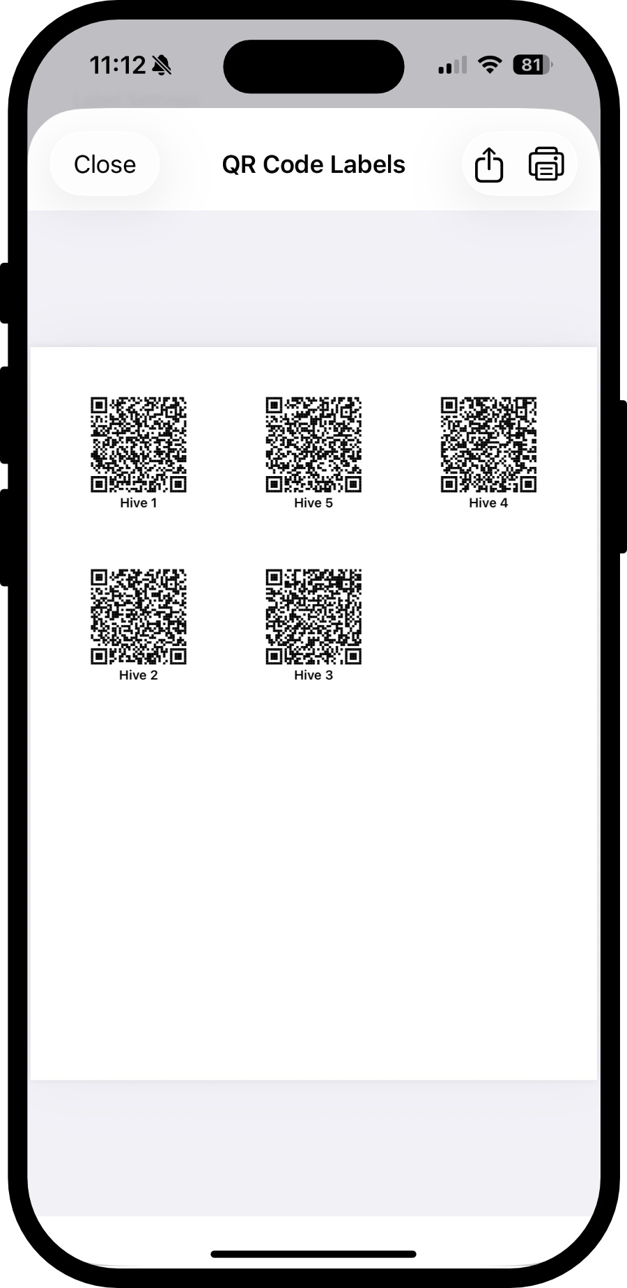 DIY QR Hive Tag