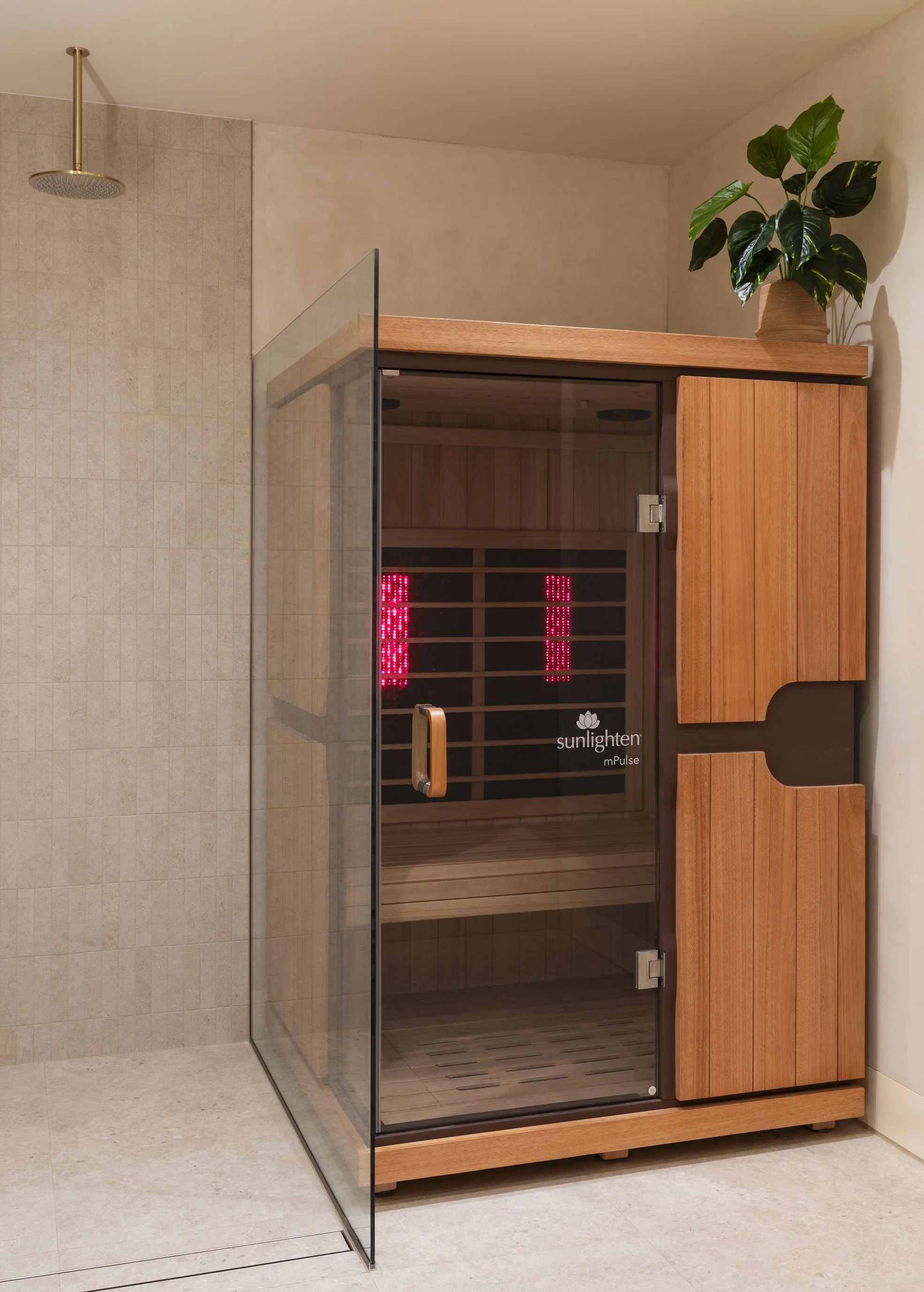 Infrared sauna room
