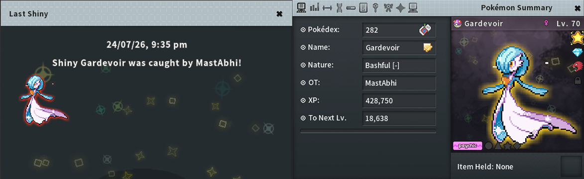 Alpha Secret Shiny Gardevoir caught by MastAbhi