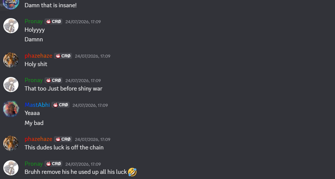 Team reaction to MastAbhi's Shalpha
