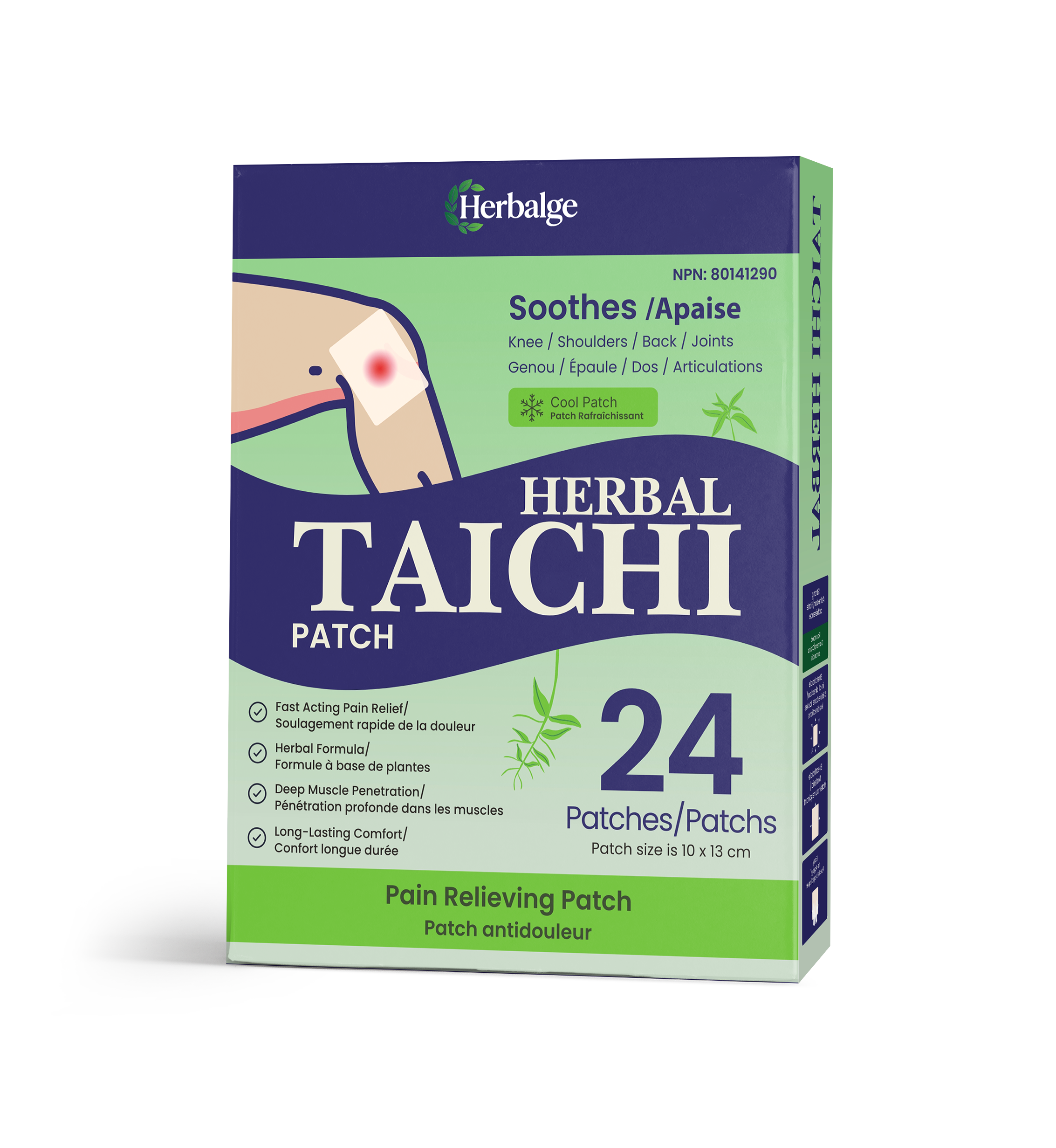 Cooling Sensation Herbal Taichi Knee Patch
