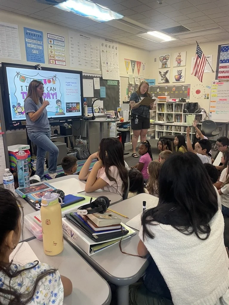 School leader in a collaborative professional development session