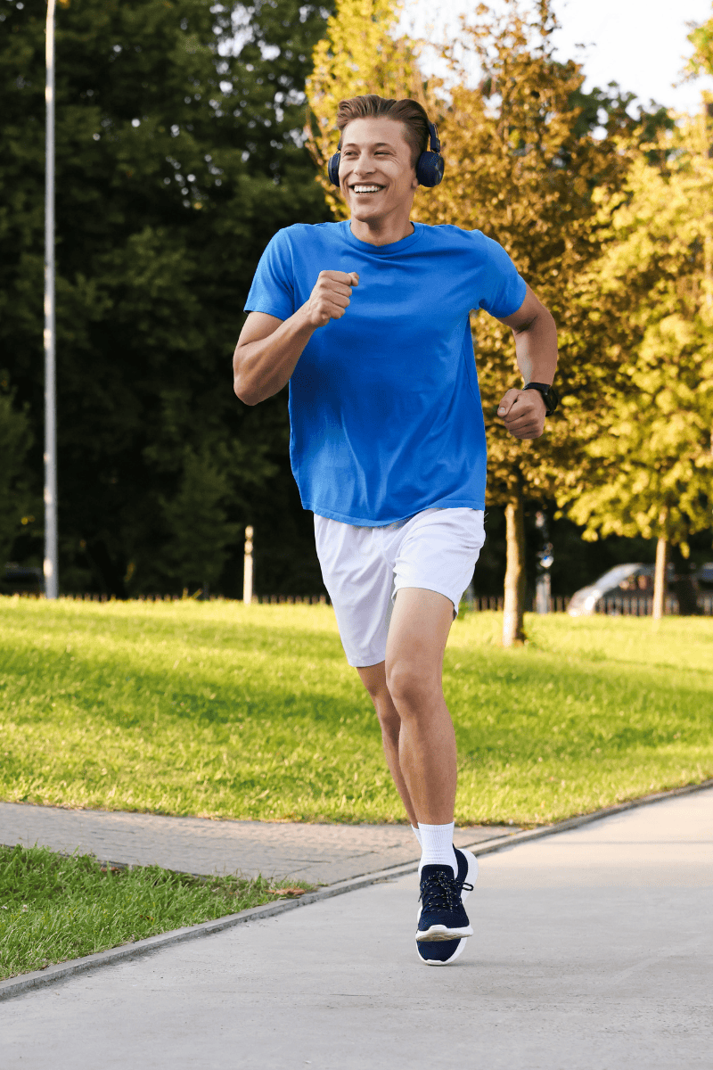 Man running — DexaFit measures what's inside