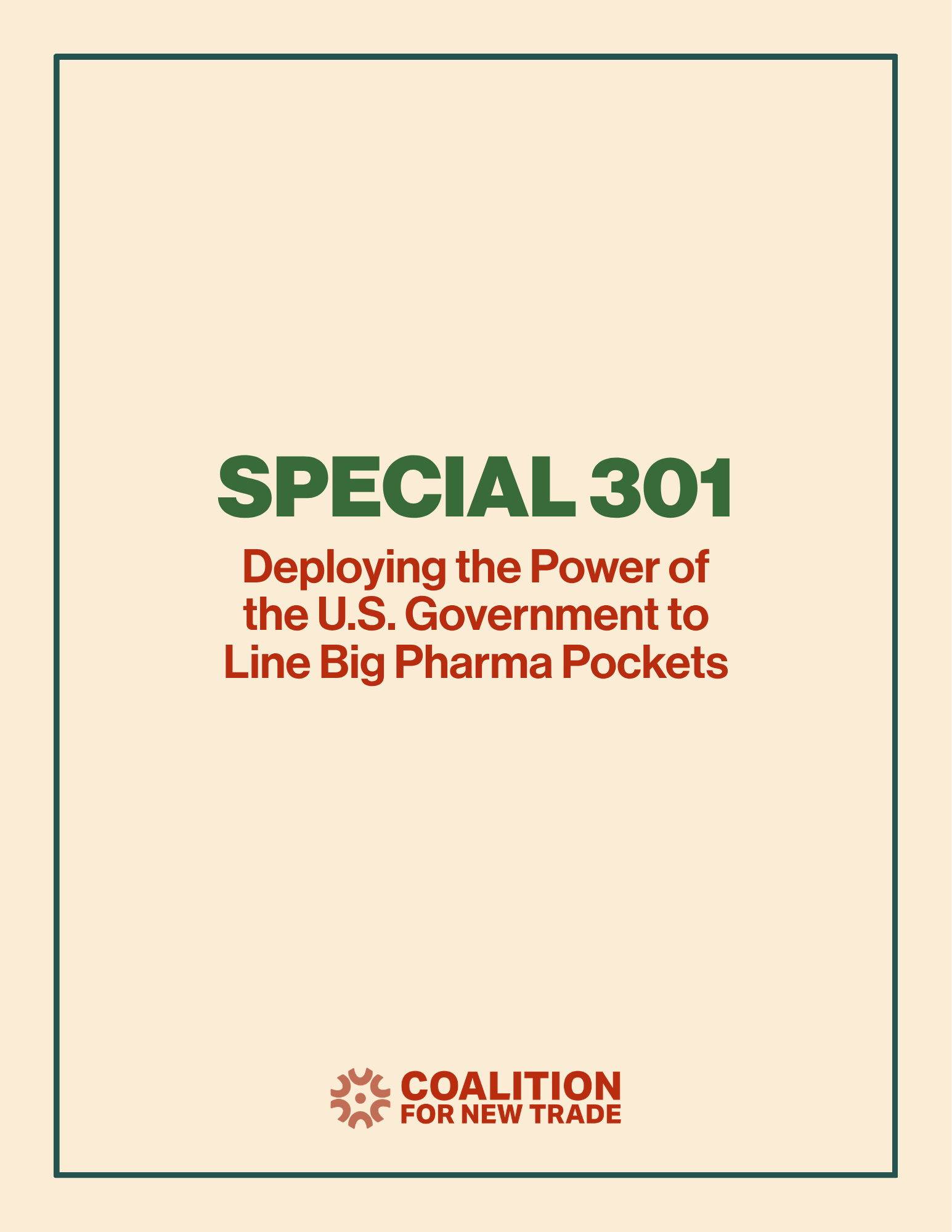 Special 301 Report cover