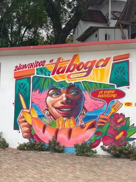 Vibrant Tabogar mural Panama street art