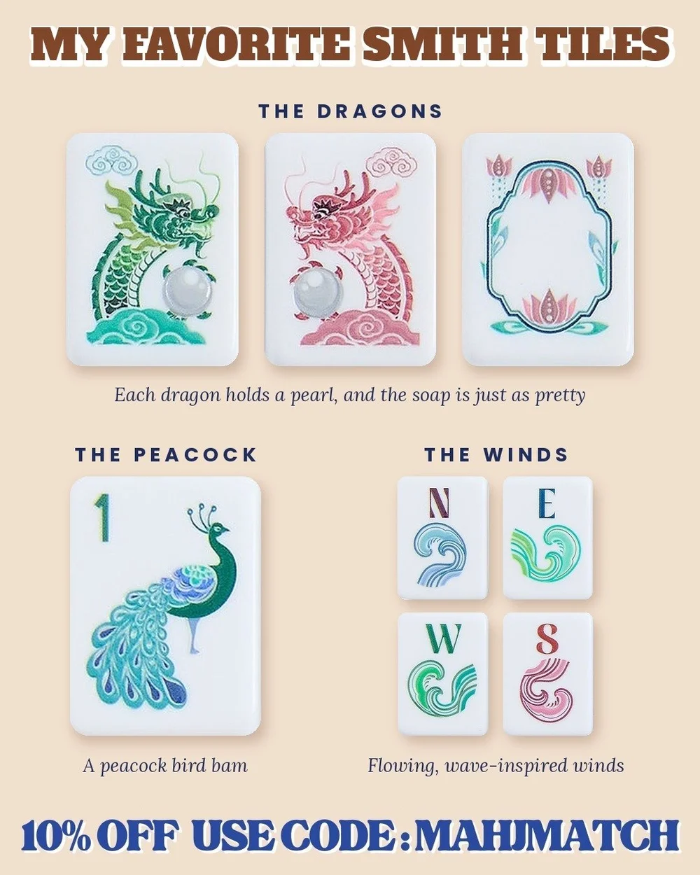 My favorite Smith mahjong tiles
