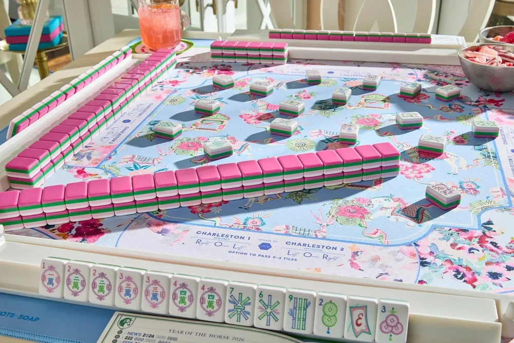 Oh My Mahjong Amara mahjong tiles real-life table