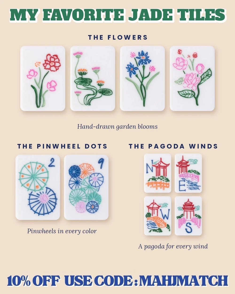 My favorite Jade mahjong tiles