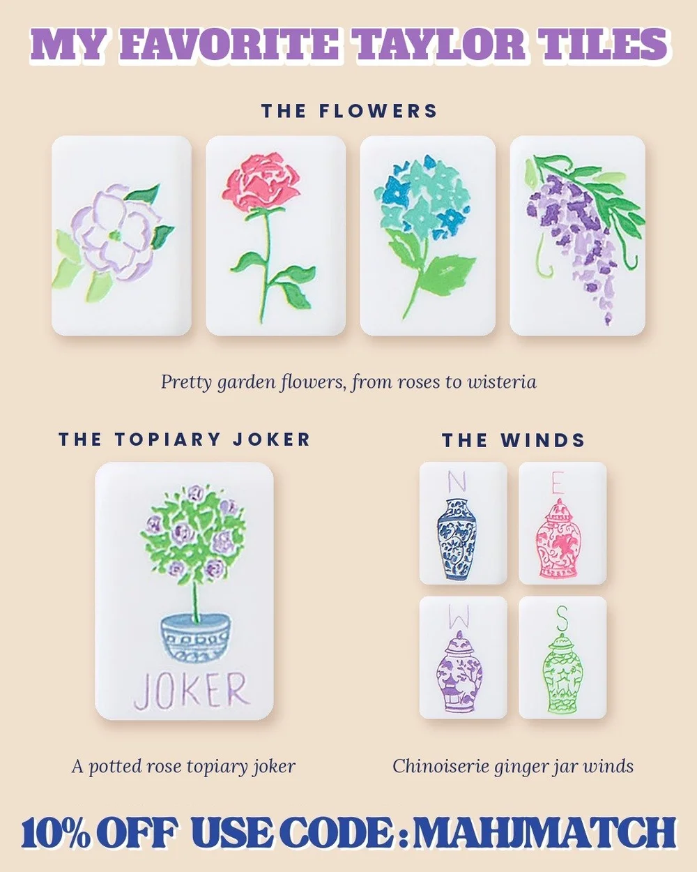My favorite Taylor mahjong tiles