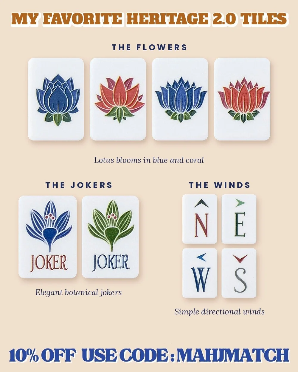 My favorite Heritage 2.0 mahjong tiles