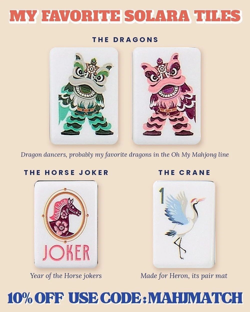 My favorite Solara mahjong tiles