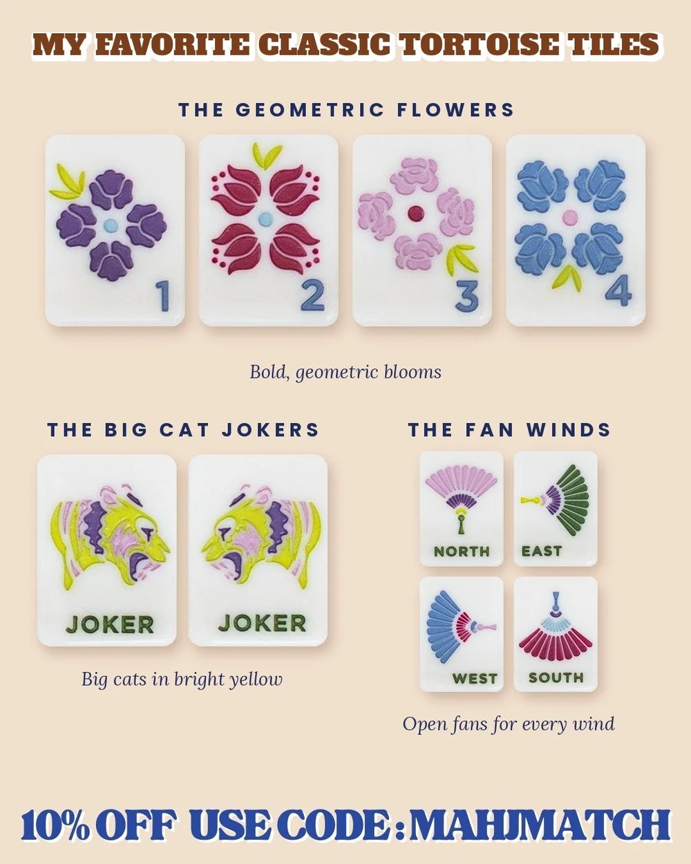 My favorite Classic Tortoise mahjong tiles