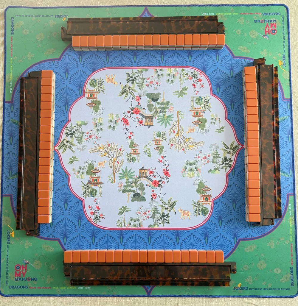 Oh My Mahjong Sierra mahjong tiles real-life table