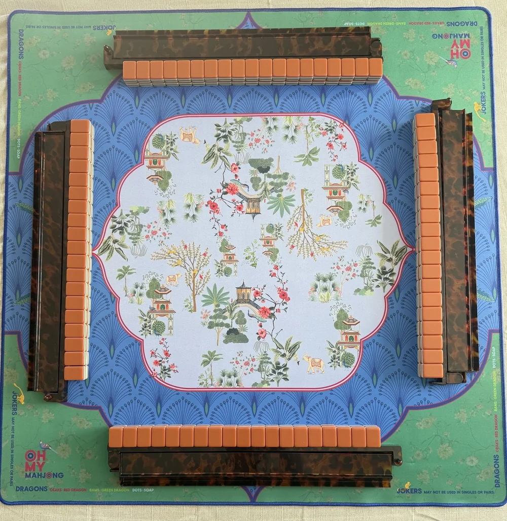 Oh My Mahjong Sierra mahjong tiles at the table: Sierra at my table