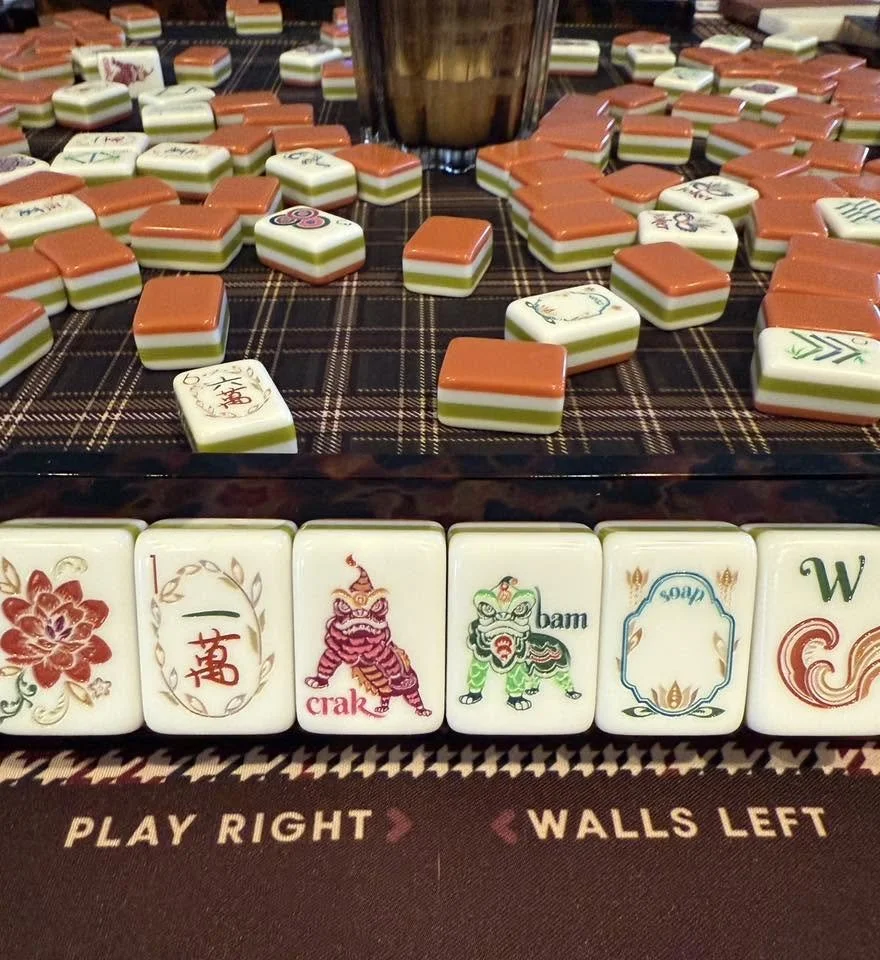 Oh My Mahjong Sierra mahjong tiles at the table: Sierra at my table
