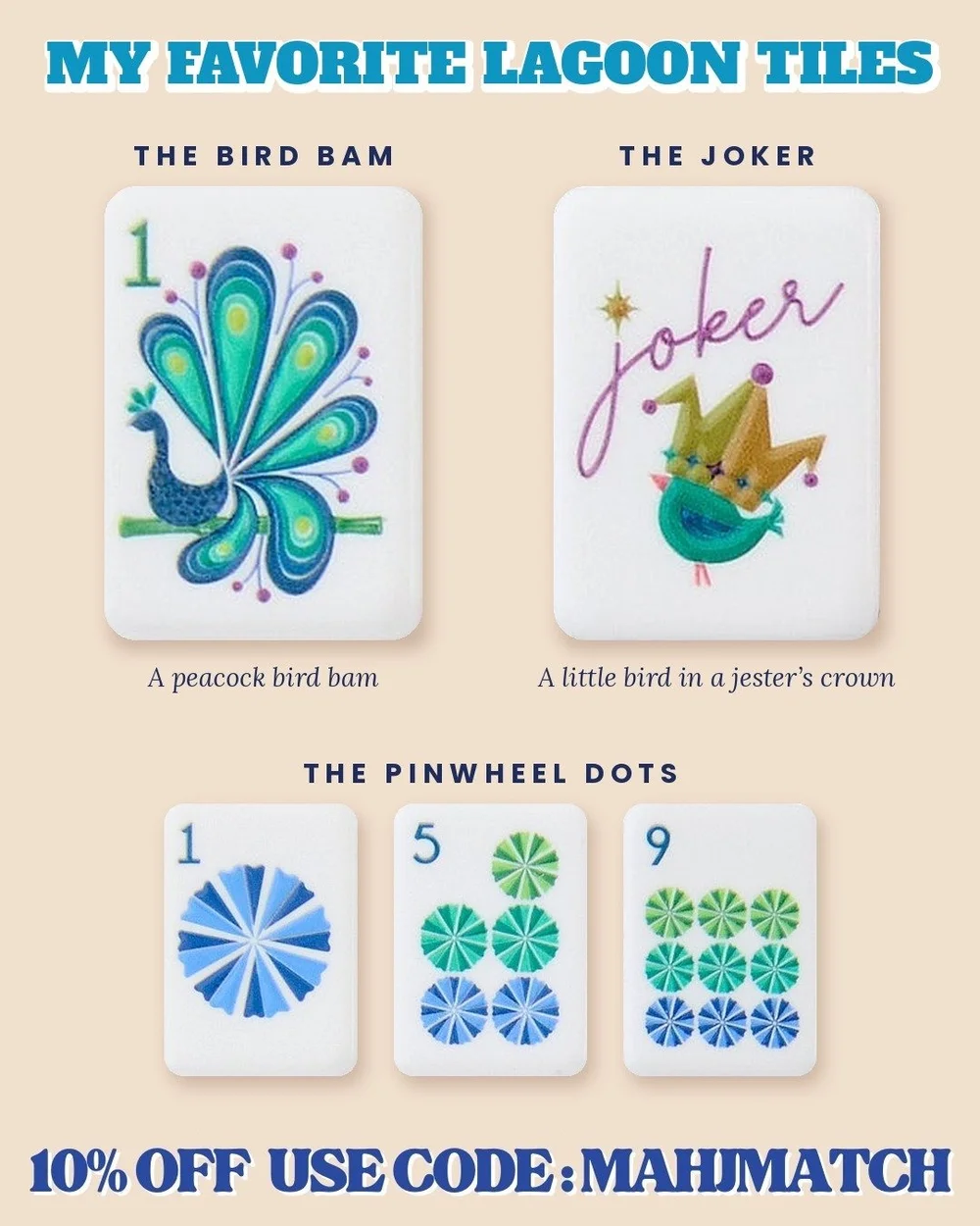 My favorite Lagoon mahjong tiles