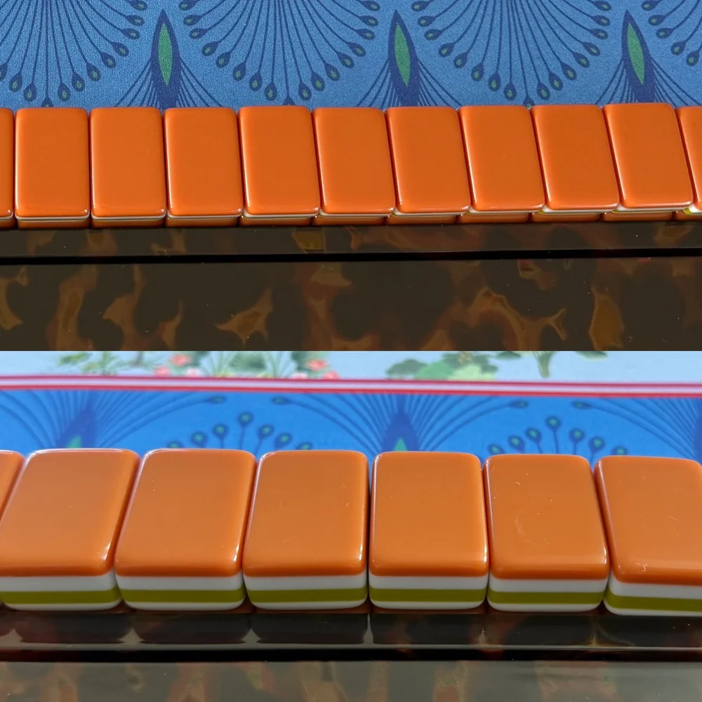 Oh My Mahjong Sierra mahjong tiles at the table: Sierra at my table