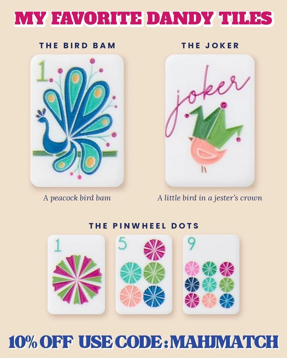 My favorite Dandy mahjong tiles
