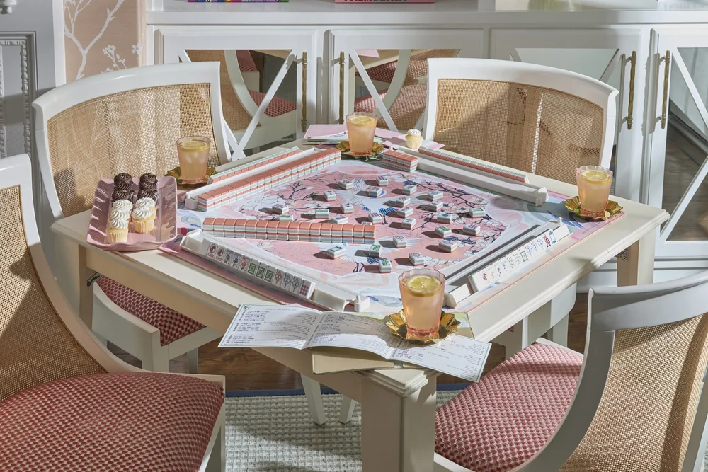 Oh My Mahjong Solara mahjong tiles on the Heron mat