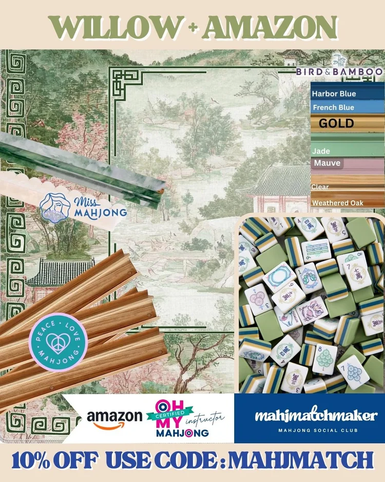 Oh My Mahjong Willow mahjong tiles with Amazon Amazon 2 mahjong mat