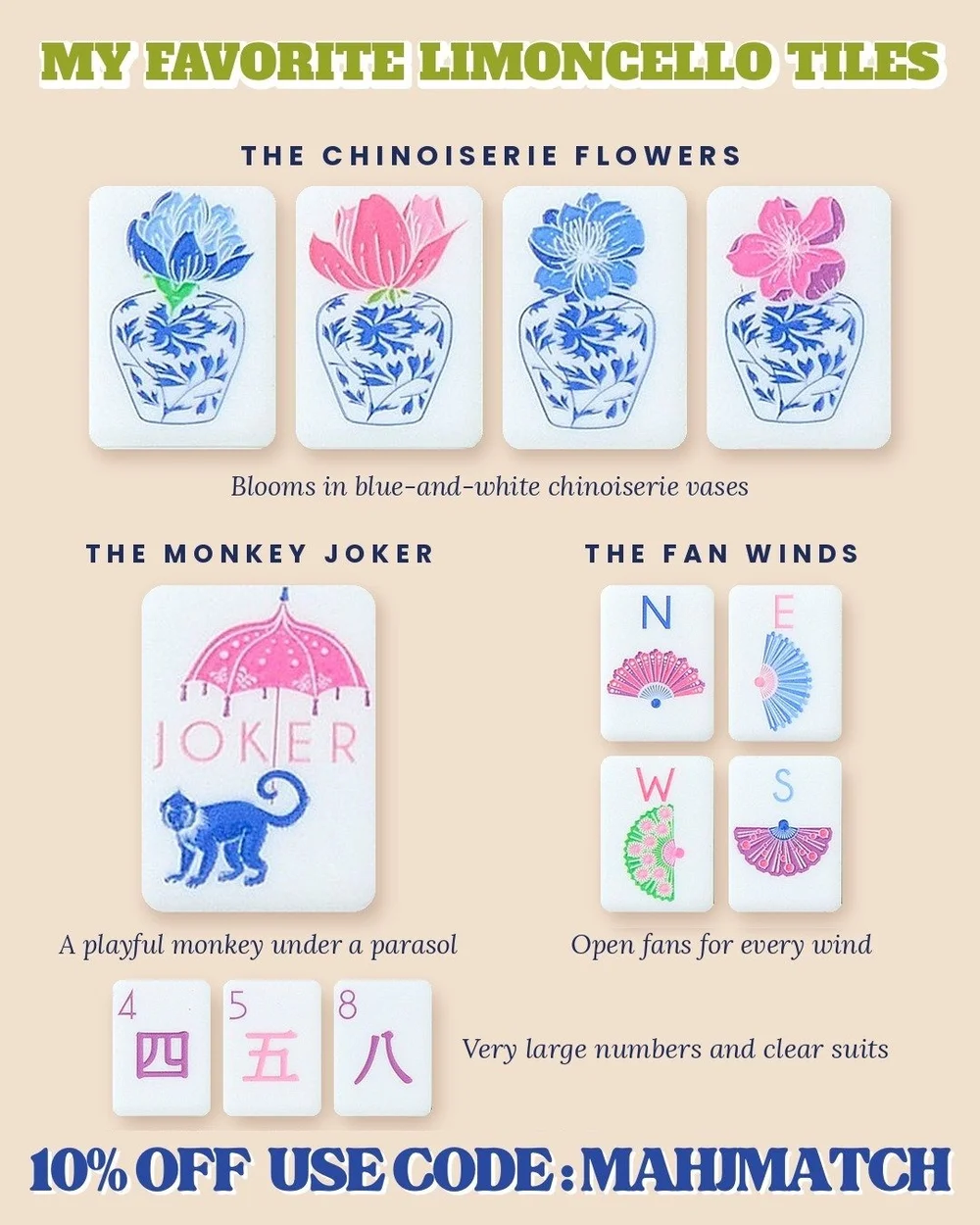 My favorite Limoncello mahjong tiles