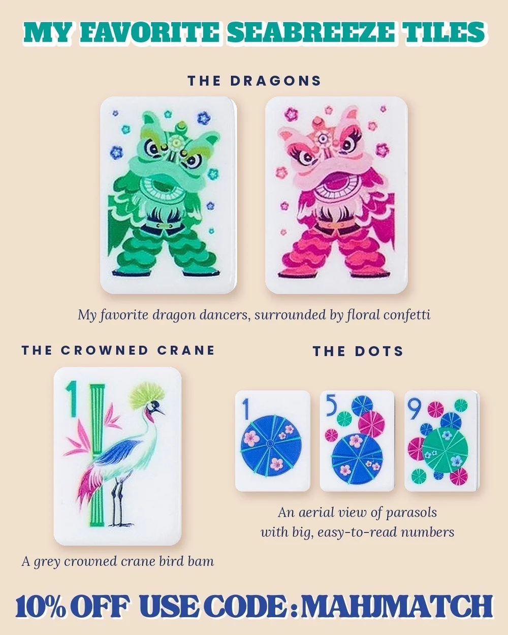 My favorite Seabreeze mahjong tiles